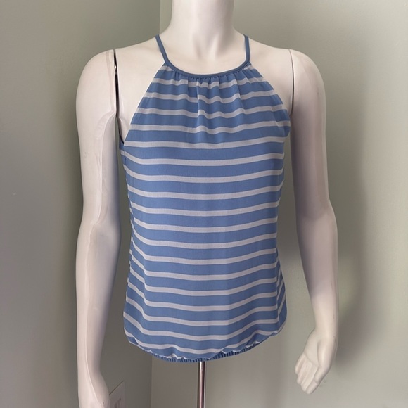 Express blue and white stripe tank XS - Picture 1 of 6
